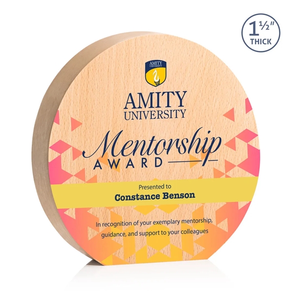 The 1.5" thick wooden freestanding Westgrove VividPrint™ Award is a contemporary... from ASI 84592 St Regis Group / St Regis