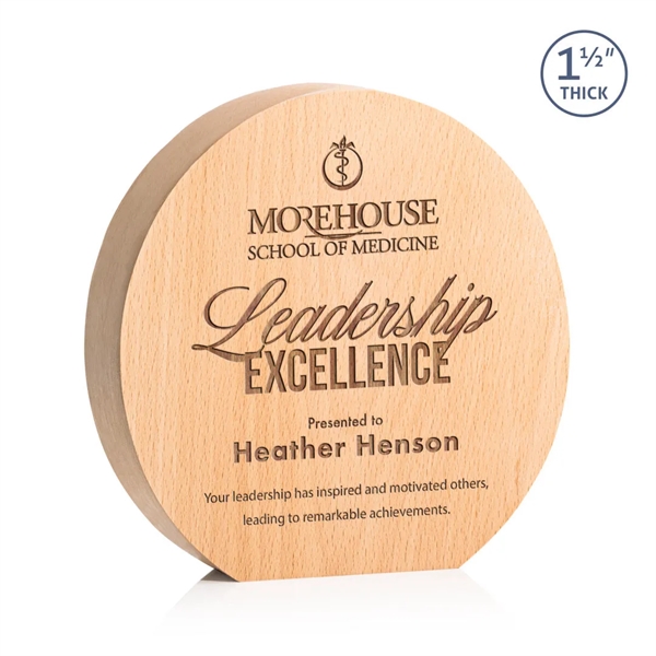 The **1.5" thick** freestanding Beechwood Westgrove Award is a contemporary and... from ASI 84592 St Regis Group / St Regis