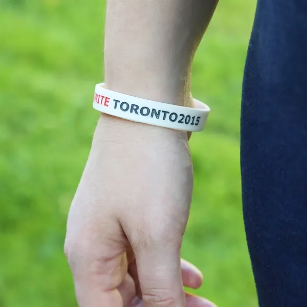 Available in a variety of colors and sizes, these silicone bracelets... from ASI 61966 HPG / BCG Creations HPG Gold