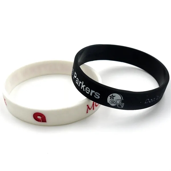 Available in a variety of colors and sizes, these silicone bracelets... from ASI 61966 HPG / BCG Creations HPG Gold