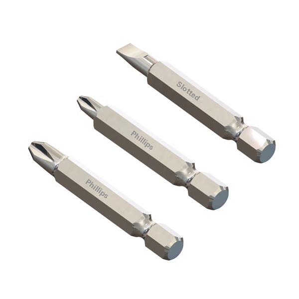 A multi-bit screwdriver with the three bits used most. Bits stored... from ASI 46170 Compass Industries Inc