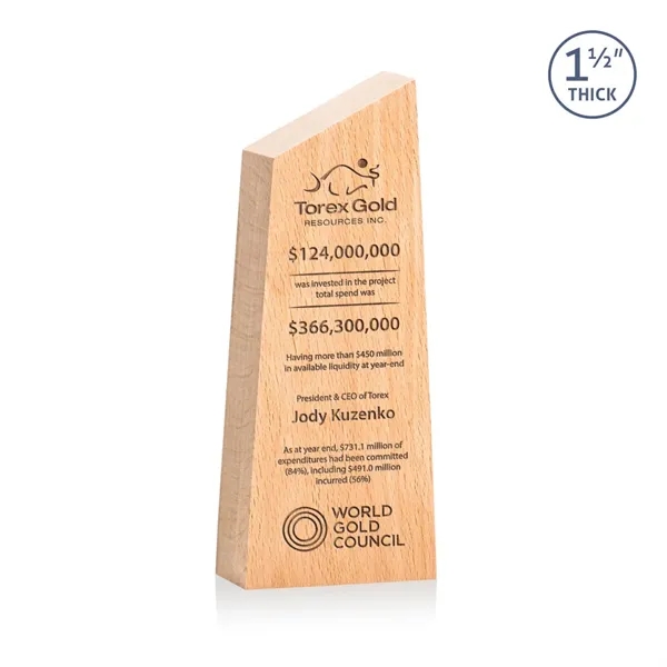 The **1.5" thick** freestanding beechwood Nottinghill Award conveys a sense of... from ASI 84592 St Regis Group / St Regis