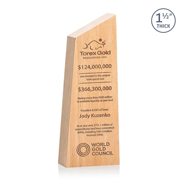 The **1.5" thick** freestanding beechwood Nottinghill Award conveys a sense of... from ASI 84592 St Regis Group / St Regis
