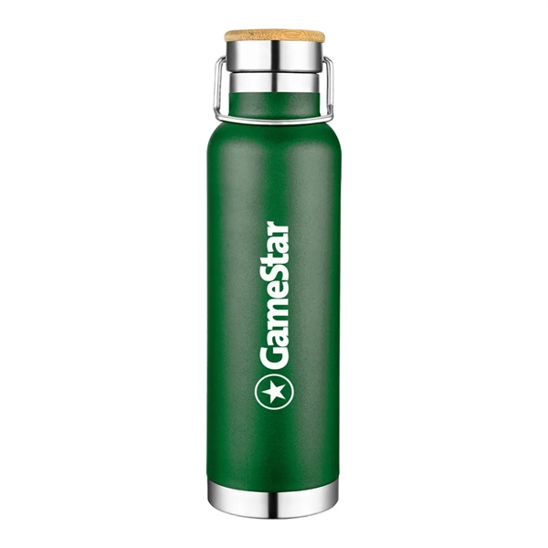 22 oz Wood Lid Stainless Steel Water Bottle... from ASI 31517 Admart Products