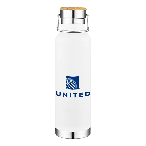 22 oz Wood Lid Stainless Steel Water Bottle... from ASI 31517 Admart Products