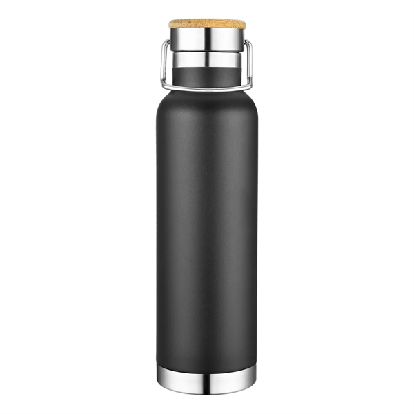 22 oz Wood Lid Stainless Steel Water Bottle... from ASI 31517 Admart Products