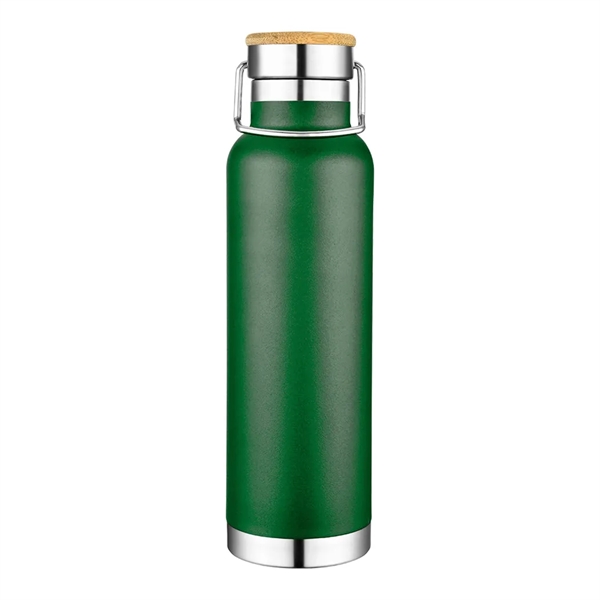 22 oz Wood Lid Stainless Steel Water Bottle... from ASI 31517 Admart Products