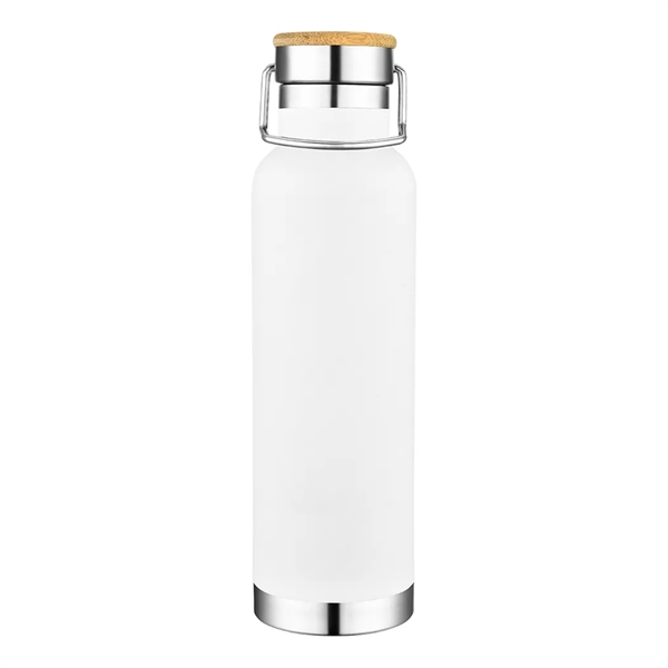22 oz Wood Lid Stainless Steel Water Bottle... from ASI 31517 Admart Products