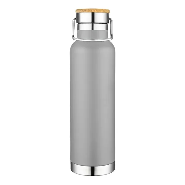 22 oz Wood Lid Stainless Steel Water Bottle... from ASI 31517 Admart Products