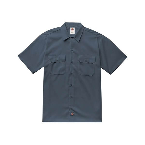 Dickies men's short sleeve work shirt with moisture-wicking technology and stain-release... from ASI 34063 alphabroder