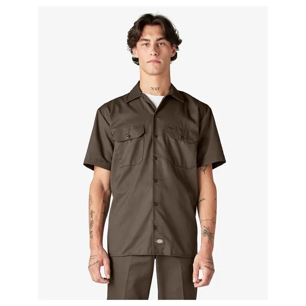 Dickies men's short sleeve work shirt with moisture-wicking technology and stain-release... from ASI 34063 alphabroder