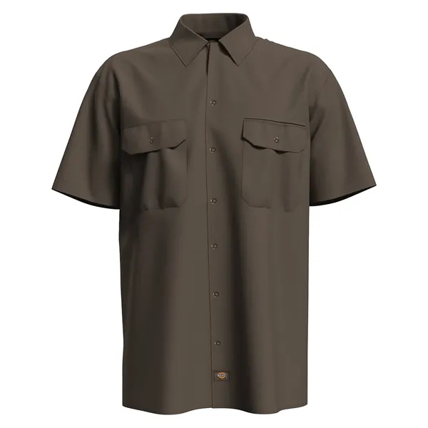 Dickies men's short sleeve work shirt with moisture-wicking technology and stain-release... from ASI 34063 alphabroder