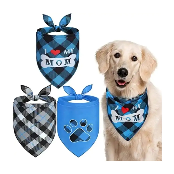 Triangle cotton pet bandana plus full color digital imprint on 1... from ASI 37218 Athena Promo (tm)