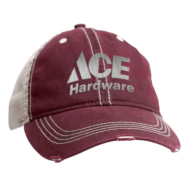 Unstructured, 6-Panel, Pigment-Dyed, Twill Cap. Mesh Back. Plastic Snap Closure.... from ASI 44900 NC Custom (CI/Lanco) / ACE USA