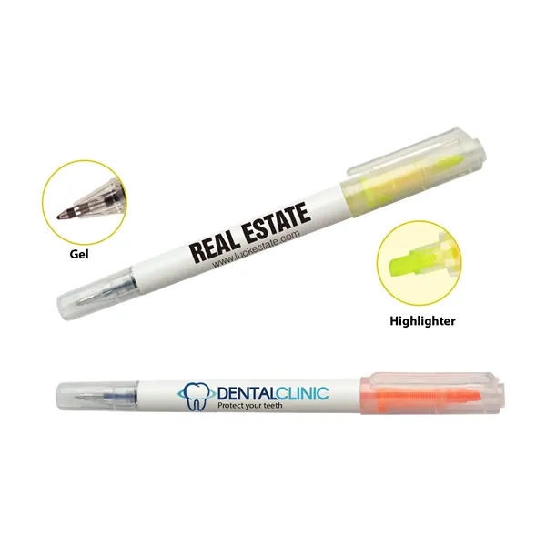 Multi-function Gel Pen with Highlighter combo features gel inks coupled with... from ASI 82498 RiteLine LLC
