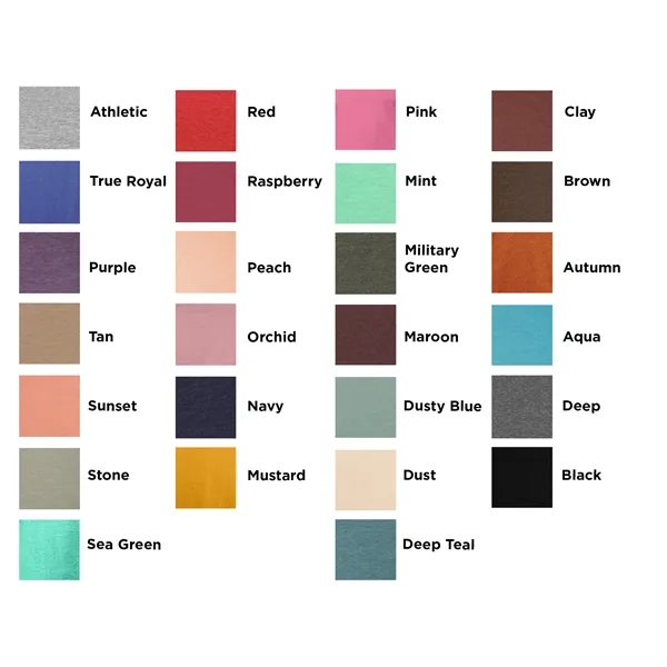 This updated essential unisex heathered t-shirt fits like a well-loved favorite.... from ASI 44900 NC Custom (CI/Lanco) / ACE USA