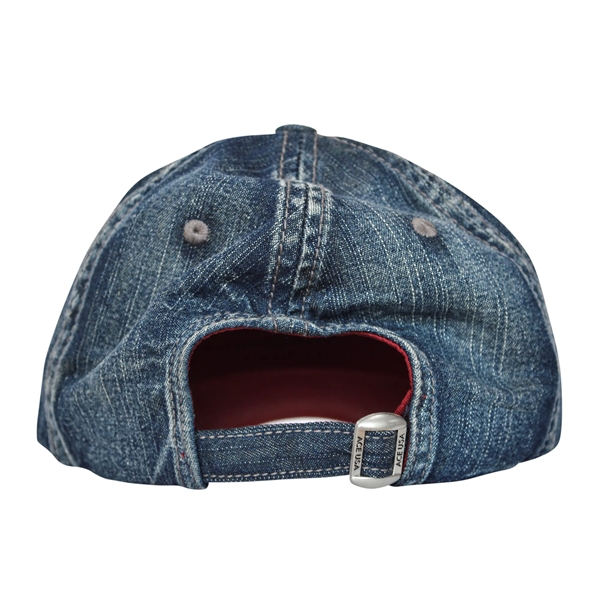 Unstructured, 6-Panel Cap with Washed Denim Fabrication. Contrast Underbill.... from ASI 44900 NC Custom (CI/Lanco) / ACE USA