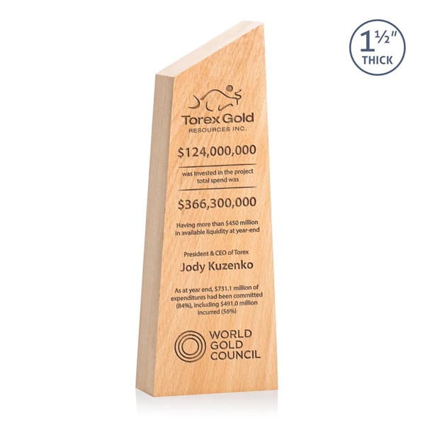 The **1.5" thick** freestanding beechwood Nottinghill Award conveys a sense of... from ASI 84592 St Regis Group / St Regis