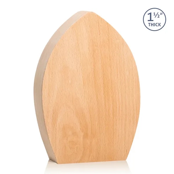 The **1.5" thick** freestanding Silverstone Award is a unique Beechwood award... from ASI 84592 St Regis Group / St Regis
