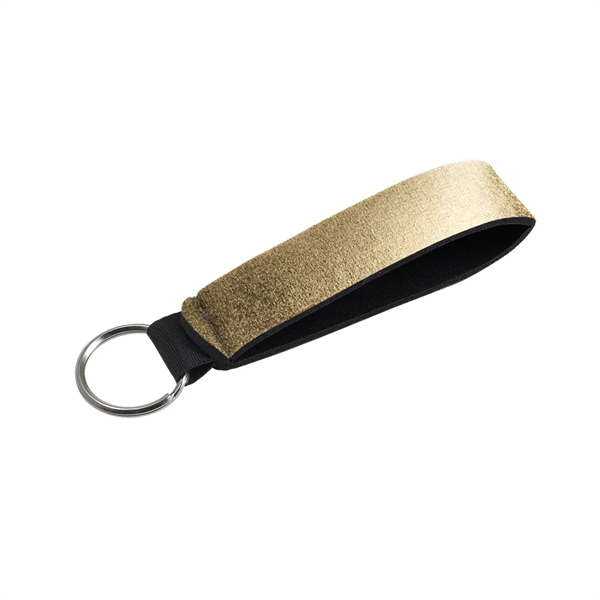 5"W x 0.875"H metallic neoprene wrist strap with key holder.... from ASI 74710 Numo / NUMO