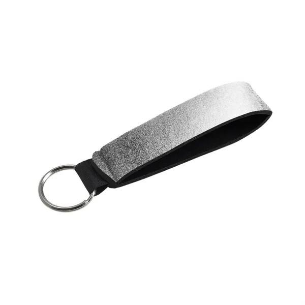 5"W x 0.875"H metallic neoprene wrist strap with key holder.... from ASI 74710 Numo / NUMO