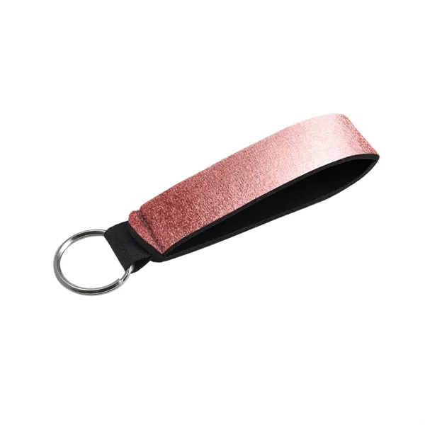 5"W x 0.875"H metallic neoprene wrist strap with key holder.... from ASI 74710 Numo / NUMO
