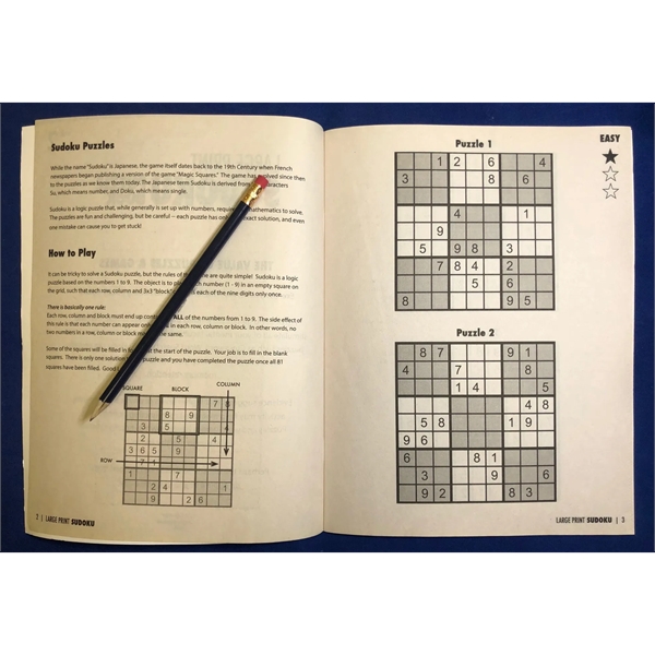 PUZZLE PACK, LARGE PRINT Sudoku Puzzle Book Set - Volume 2... from ASI 45815 Coloring Book Solutions / Coloring Book Solutions™ LivRite
