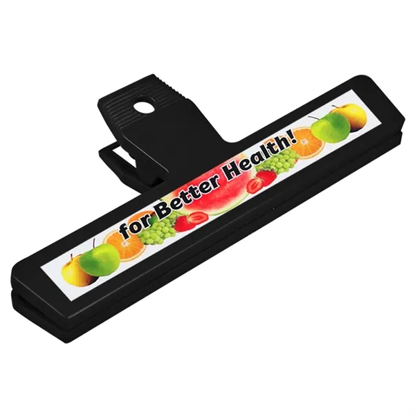Bag clip, 2 5/8" x 6 1/4" with digital imprinting.... from ASI 55990 Garyline