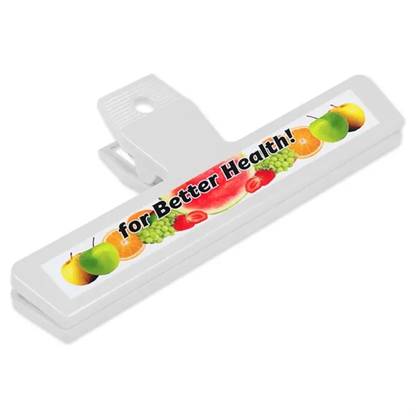 Bag clip, 2 5/8" x 6 1/4" with digital imprinting.... from ASI 55990 Garyline