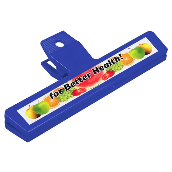 Bag clip, 2 5/8" x 6 1/4" with digital imprinting.... from ASI 55990 Garyline