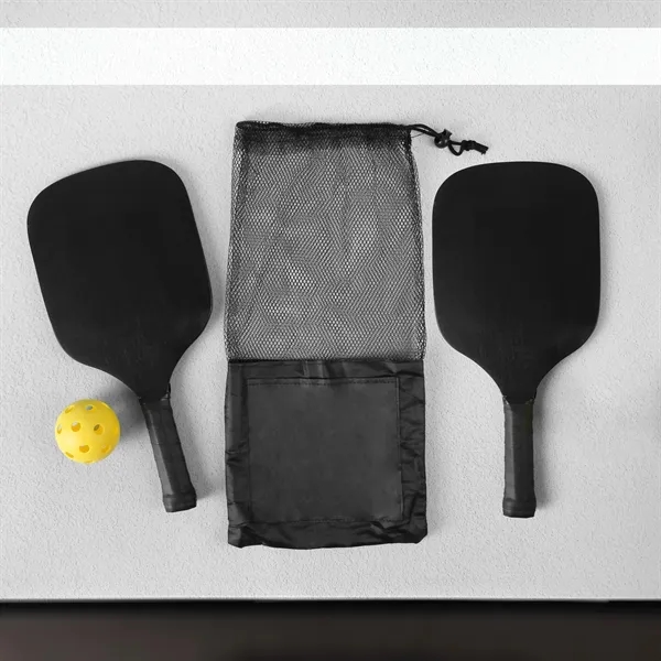 A pickleball paddle set with included two included pickleballs... from ASI 61966 HPG / OrigAudio HPG Gold
