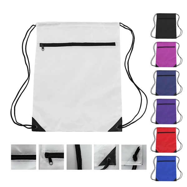 Zippered Drawstring Backpack... from ASI 31517 Admart Products