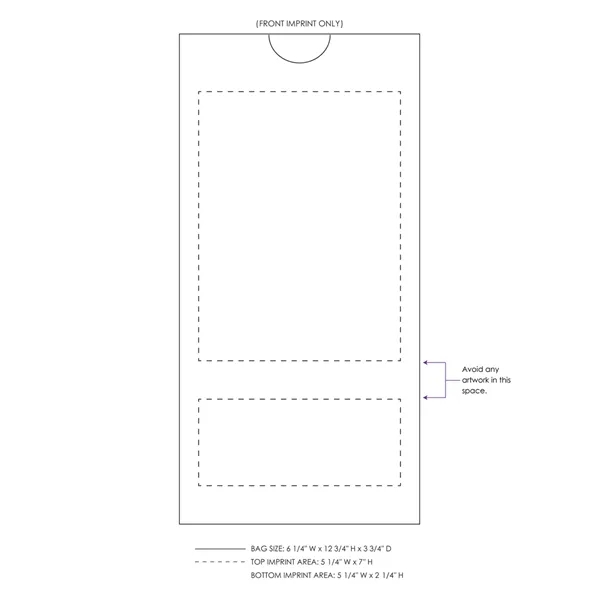 White paper 8# SOS bags with one color imprinting. Choice of... from ASI 45795 Colorguppy Printing