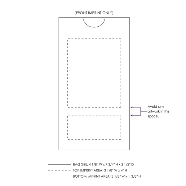 White paper 2# SOS bags with one color imprinting. Choice of... from ASI 45795 Colorguppy Printing