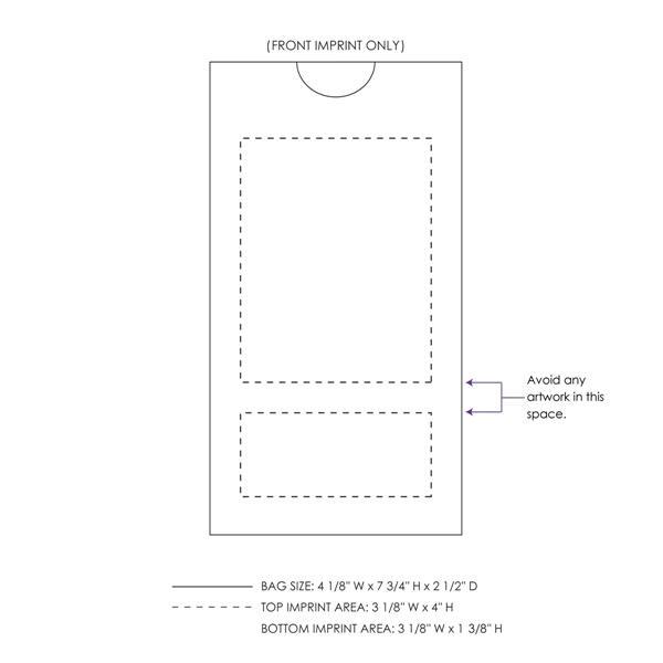 White paper 2# SOS bags with attention-grabbing full color digital imprinting.... from ASI 45795 Colorguppy Printing