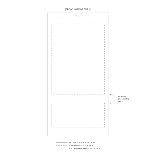White paper 12# SOS bags with one color imprinting. Choice of... from ASI 45795 Colorguppy Printing