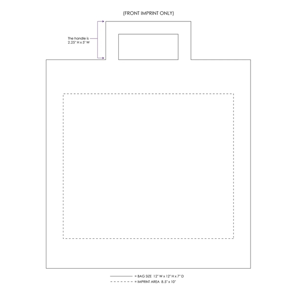 Kraft Natural Flat Handle Bag With One Color Printing... from ASI 45795 Colorguppy Printing