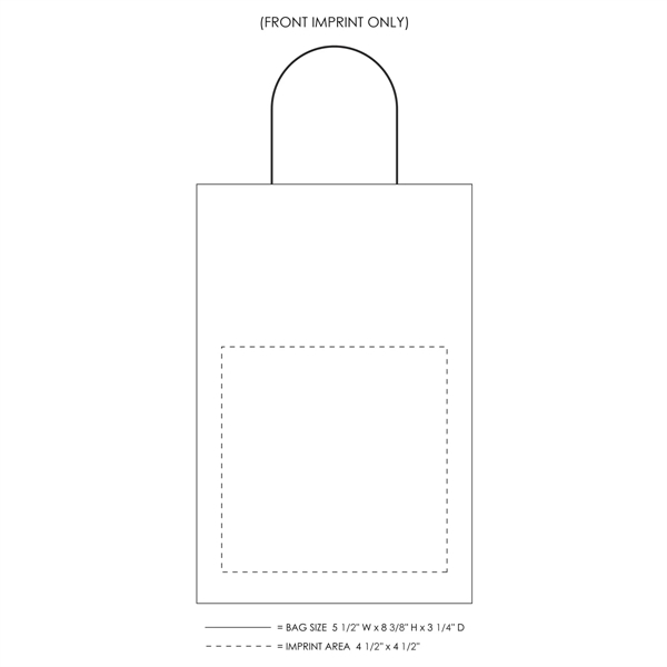 White Twisted Handle Bag With One Color Printing... from ASI 45795 Colorguppy Printing