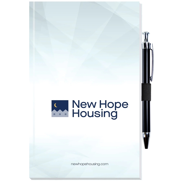 Full color perfect journal with pen and 100 sheets.... from ASI 50873 Drum-Line / Drum-line Inc