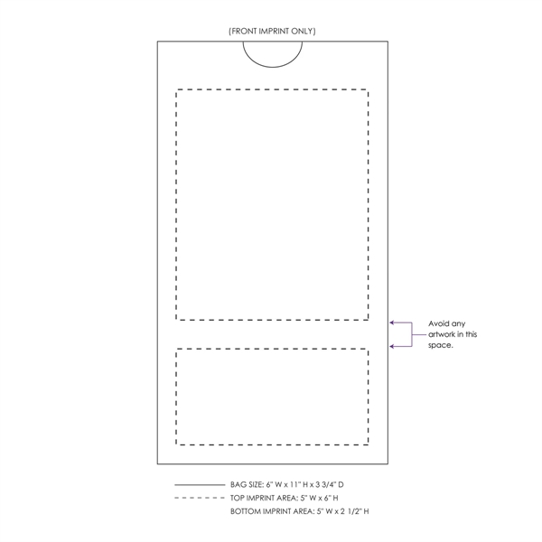 White grease-resistant paper 6# SOS bags with attention-grabbing full color digital... from ASI 45795 Colorguppy Printing