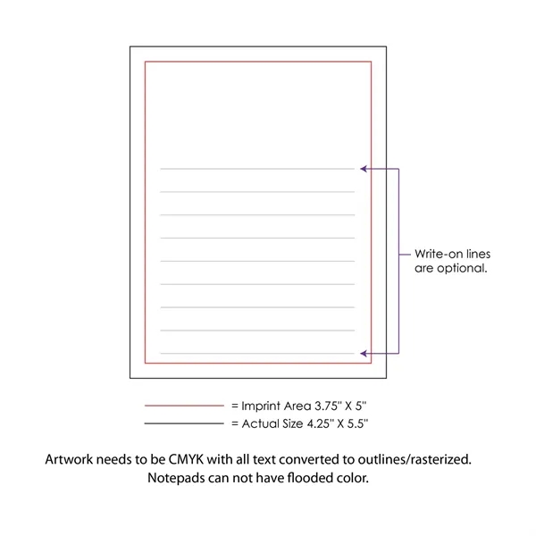 4 1/4" x 5 1/2" Full Color Notepads... from ASI 45795 Colorguppy Printing