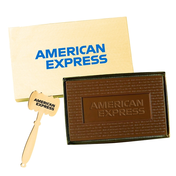 8 oz. cutout molded chocolate in gift box.... from ASI 44900 NC Custom (CI/Lanco) / Lanco