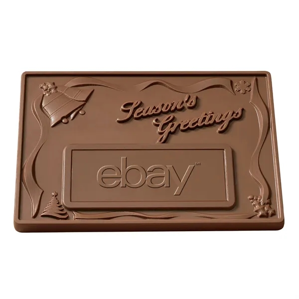 3D chocolate bar with Season's Greetings design, 1 lb.... from ASI 44900 NC Custom (CI/Lanco) / Lanco