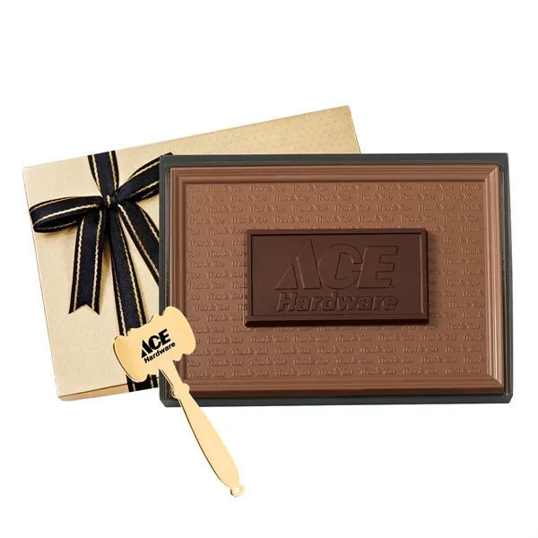 Two tone chocolate bar, 11" x 8" in gift box with... from ASI 44900 NC Custom (CI/Lanco) / Lanco