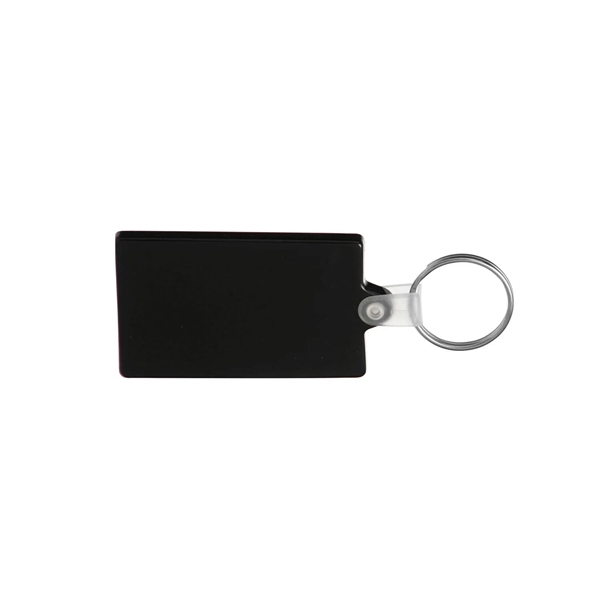 Rectangle soft plastic keychain plus 1 color silkscreen imprint on 1... from ASI 37218 Athena Promo (tm)