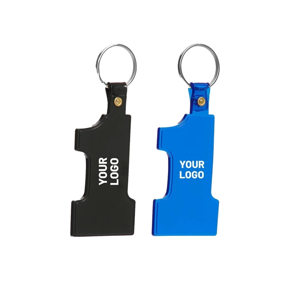 Number 1 shaped soft plastic keychain plus 1 color silkscreen imprint... from ASI 37218 Athena Promo (tm)