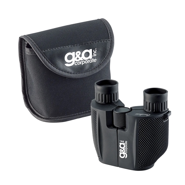 Compact 8x21 binocular with black rubber coated grips and ruby coated... from ASI 46170 Compass Industries Inc