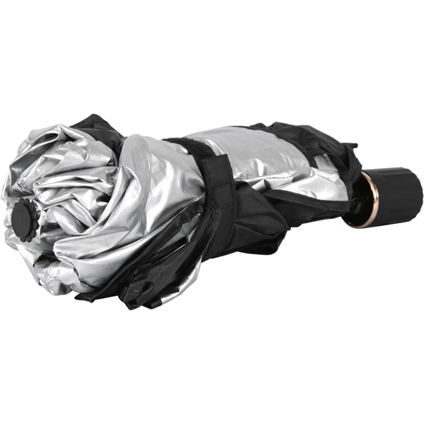 Parasol Design New Patent Pend, contoured flaps, Easy Fold Sunshade Ribbed... from ASI 37586 Auto-Sun-shade/Intertek