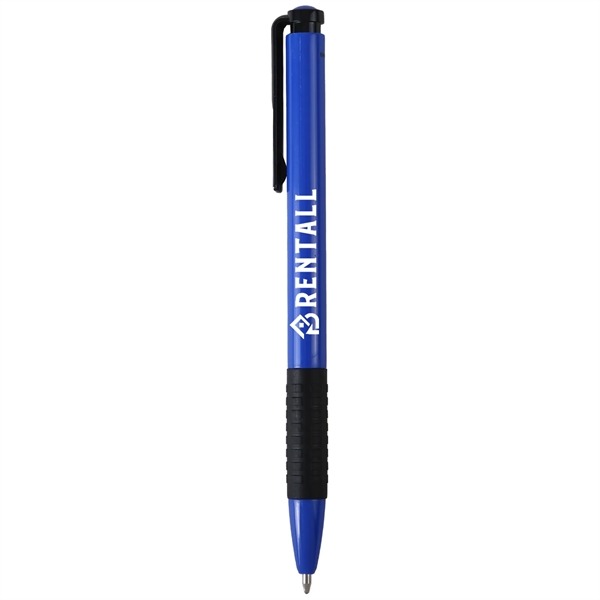 A budget-friendly pen in vibrant colors with a black rubber comfort... from ASI 61966 HPG / Hub Pen