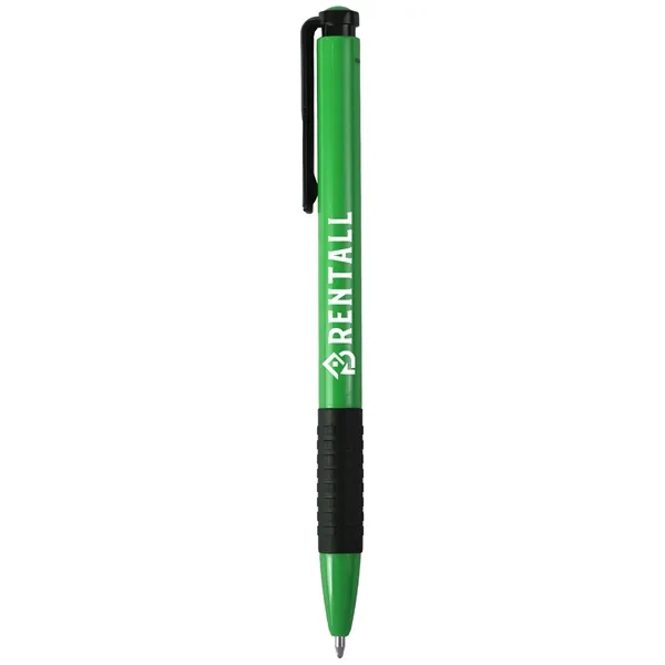 A budget-friendly pen in vibrant colors with a black rubber comfort... from ASI 61966 HPG / Hub Pen
